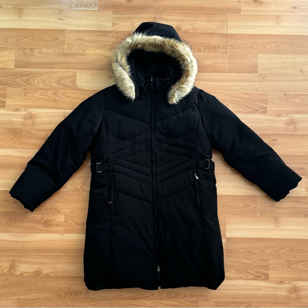 Centigrade Down Feather Puffer Jacket Black Parka… - image 1